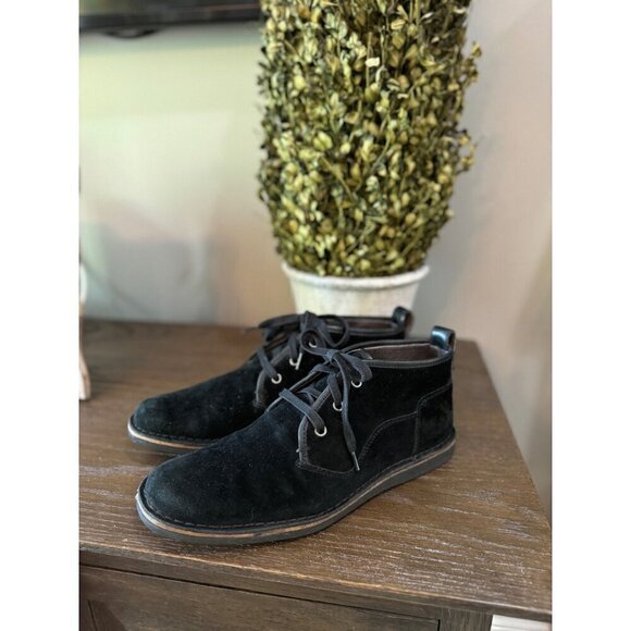 John Varvatos Star Suede Chukka Boot Black Mens Size 9.5 - Picture 3 of 6